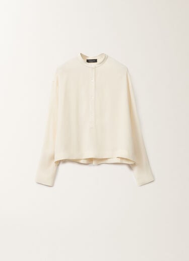 Fabiana Filippi Envers satin shirt, vanilla WHITE CAD265F356L2880000