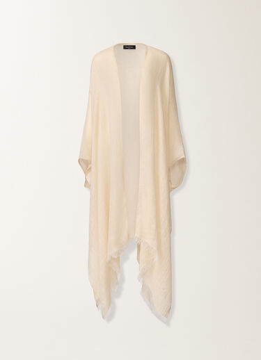 Linen and viscose kaftan with lurex, butter Fabiana Filippi Linen and viscose kaftan with lurex, butter BUTTER SAD276A948M0460000