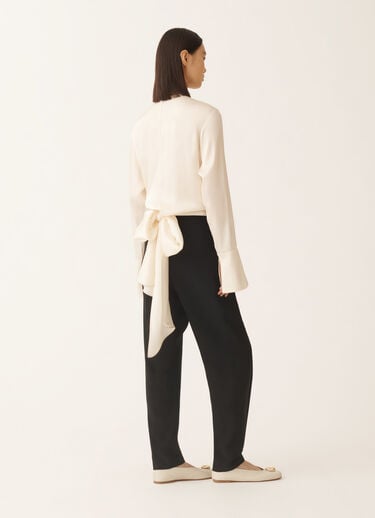 Fabiana Filippi Top in enver satin, butter White TPD225F299D9020000