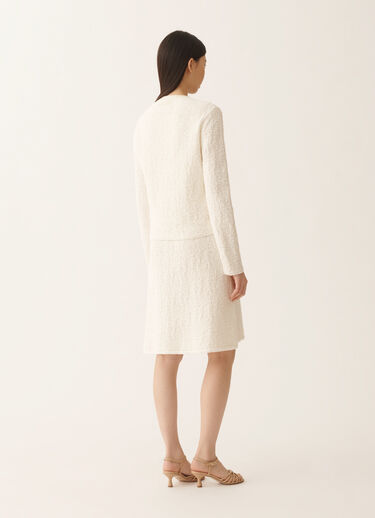 Fabiana Filippi Cotton tweed bomber with sequins, butter BUTTER CTD276F681M1940000