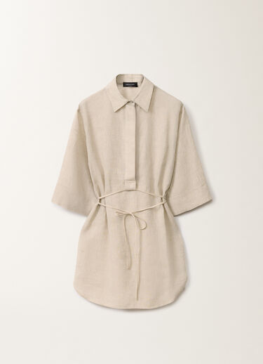 Fabiana Filippi Linen canvas tunic, greige GREIGE CAD275F650L3770000