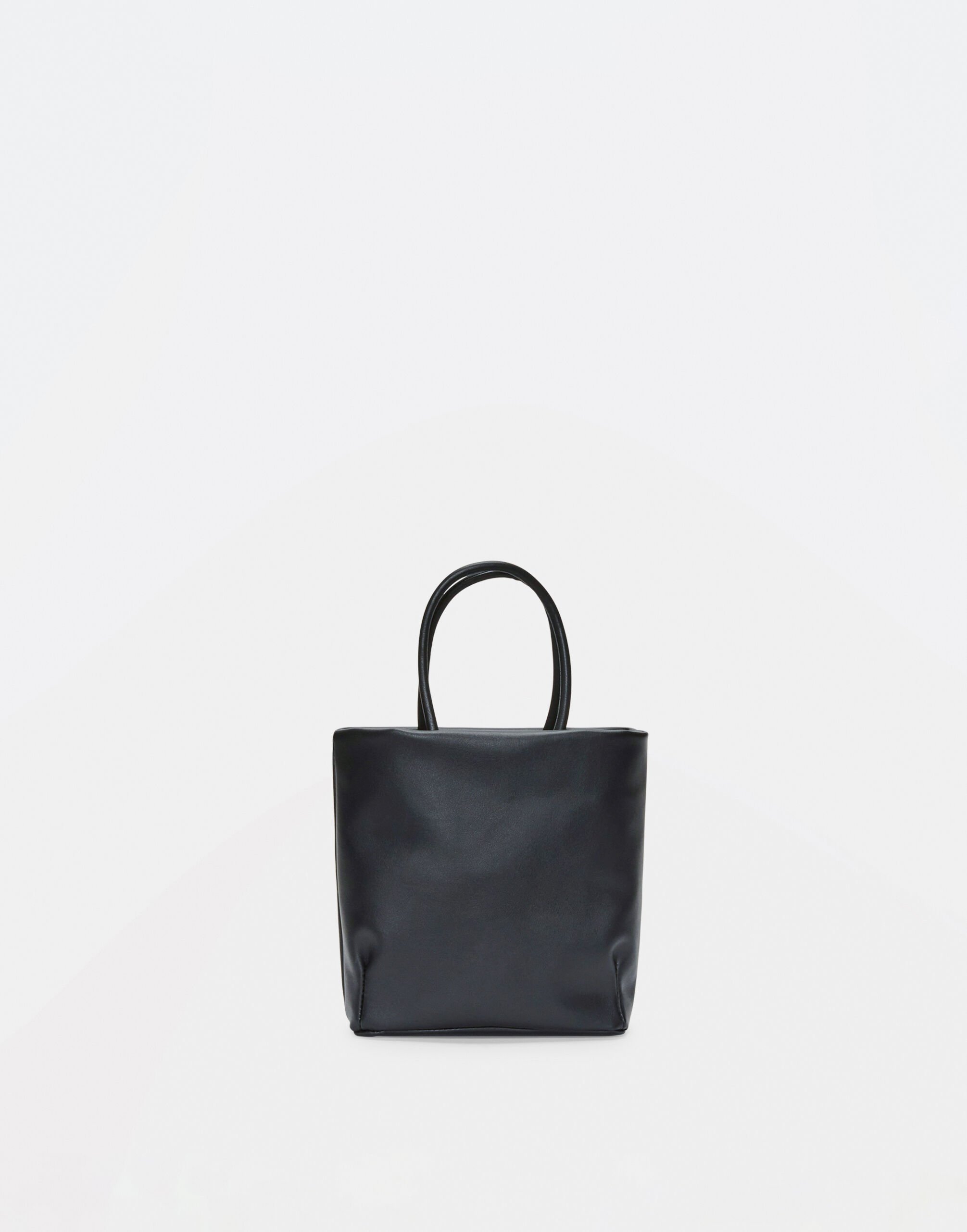 Fabiana Filippi Shopping bag mini in nappa, nero BGD274A784H1410000
