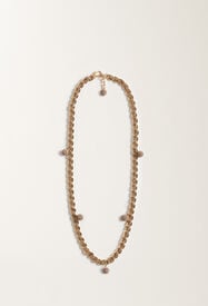 Fabiana Filippi Collana lunga in filo diamante, cammello ORO BXD215A843L8440000