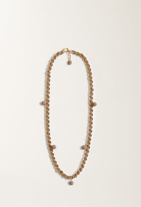 Fabiana Filippi Diamond wire long necklace, camel GOLD BXD215A843L8440000