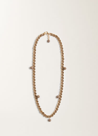 Fabiana Filippi Diamond wire long necklace, camel GOLD BXD215A843L8440000