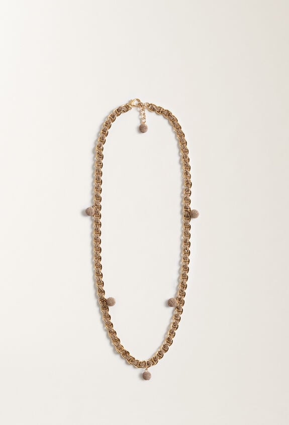 Fabiana Filippi Diamond wire long necklace, camel GOLD BXD215A843L8440000