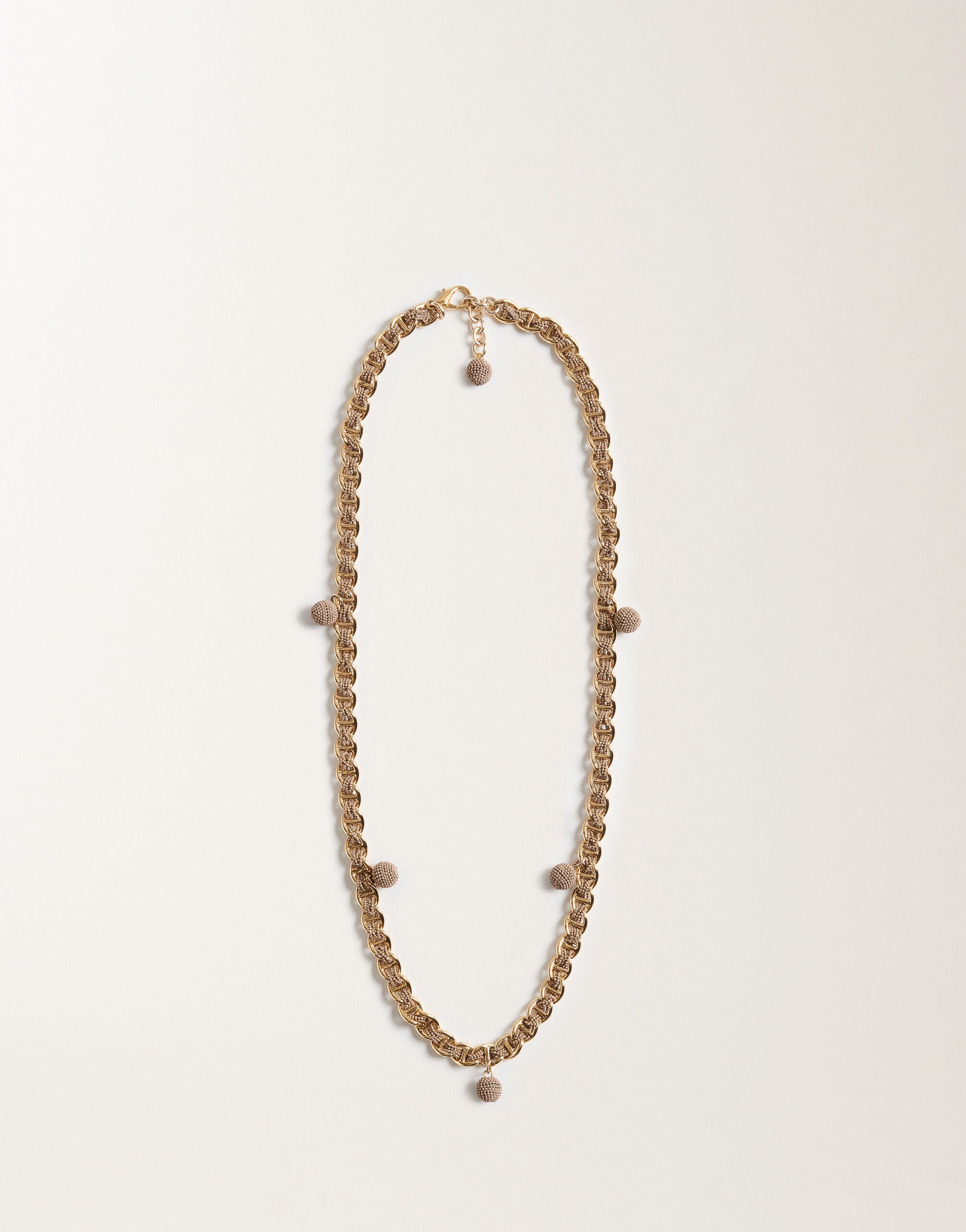 Fabiana Filippi Diamond wire long necklace, camel GOLD BXD215A843L8440000