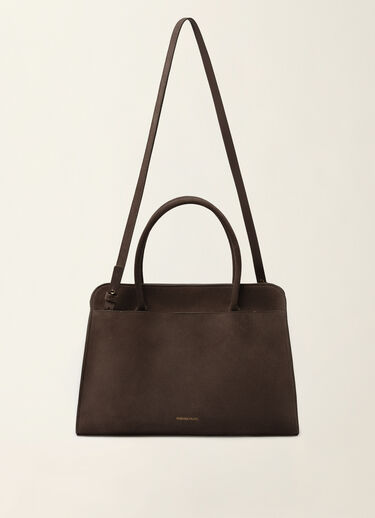 Grand sac à main en daim, ébène Fabiana Filippi Grand sac à main en daim, ébène ébène BGD216A851M5000000