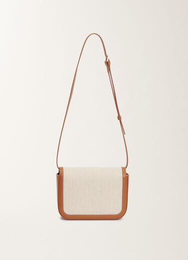 Fabiana Filippi Messenger Bag Eclissi aus Canvas und Leder, lederbraun BRAUN BGD265A859L2150000