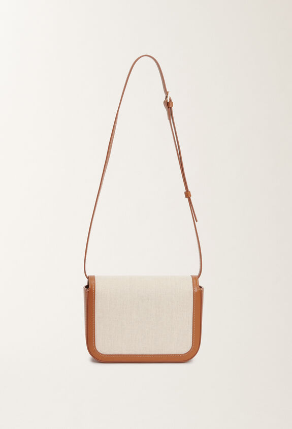 Fabiana Filippi Sac Messenger Eclissi en toile et cuir, cuir MARRON BGD265A859L2150000