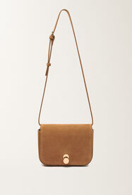 Fabiana Filippi Eclissi Messenger in suede, wicker Brown BGD266A859M0000000