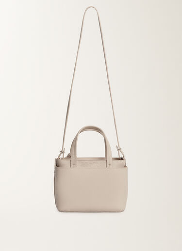 Fabiana Filippi Medium grained leather handbag, marble GREY BGD215A861L8040000