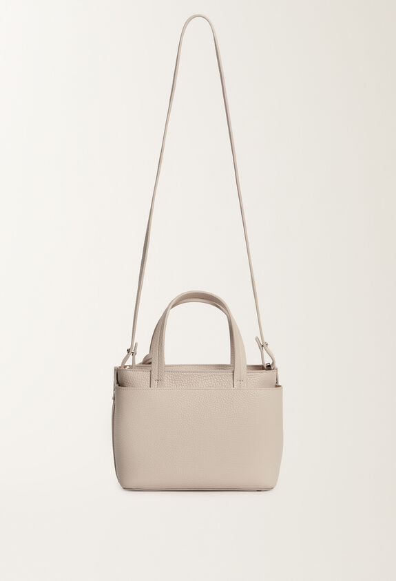 Fabiana Filippi Medium grained leather handbag, marble GREY BGD215A861L8040000