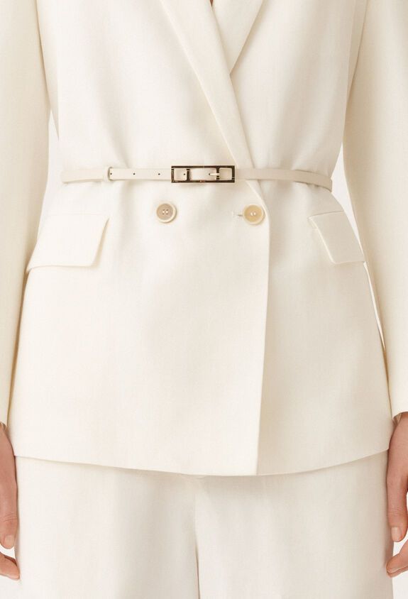 Fabiana Filippi Calfskin belt, butter BUTTER AAD275A037L2140000