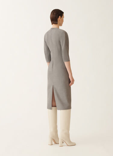 Fabiana Filippi Robe en laine froide, roche chinée GRIS ABD215F192L5560000