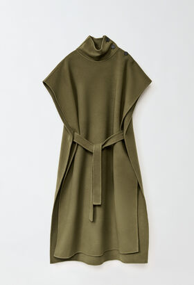 Fabiana Filippi Double wool and cashmere cape, loden GREEN CTD224F721L0060000