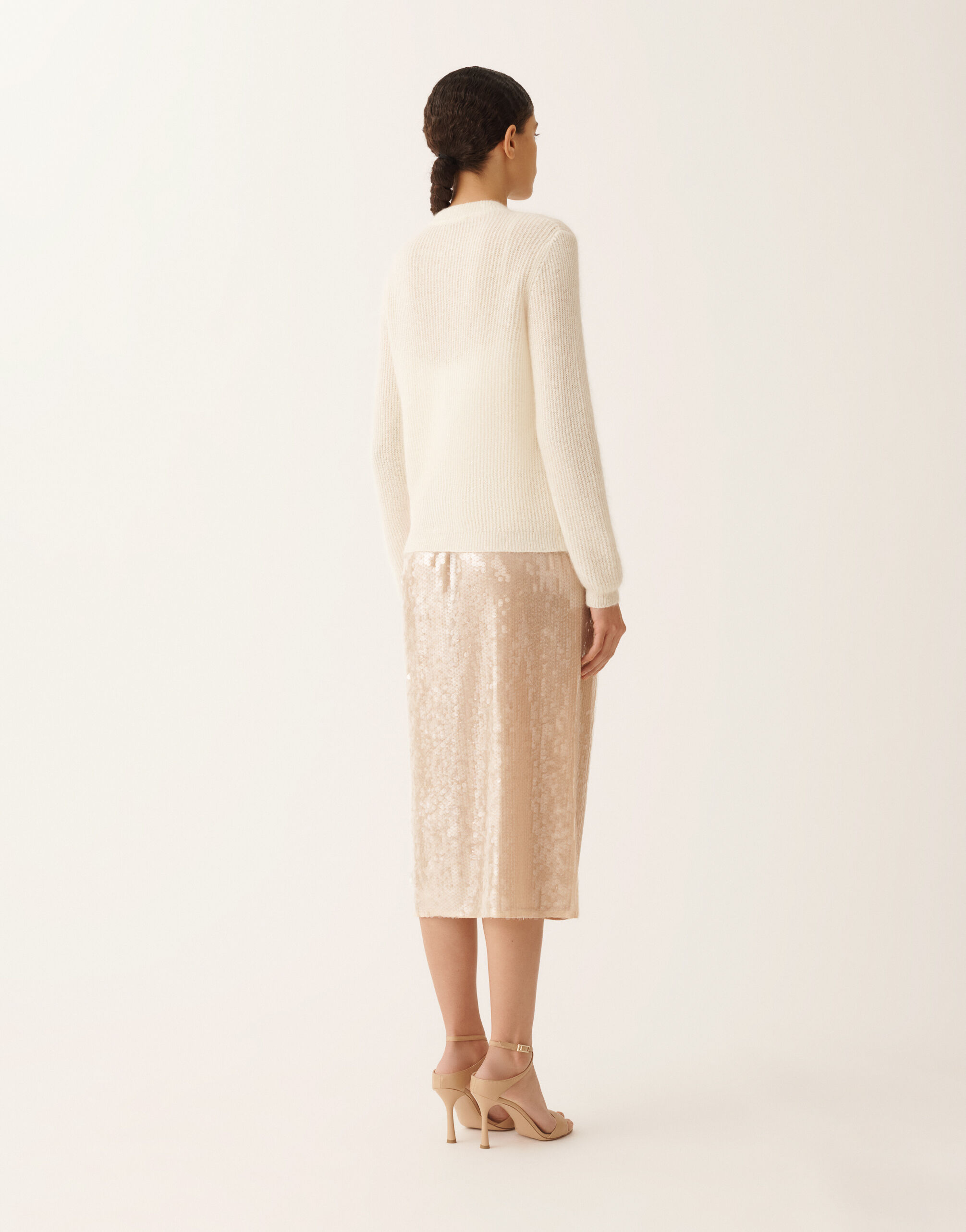 Mohair cardigan with sequins, raffia Fabiana Filippi Mohair cardigan with sequins, raffia Raffia MAD266F129L7390000