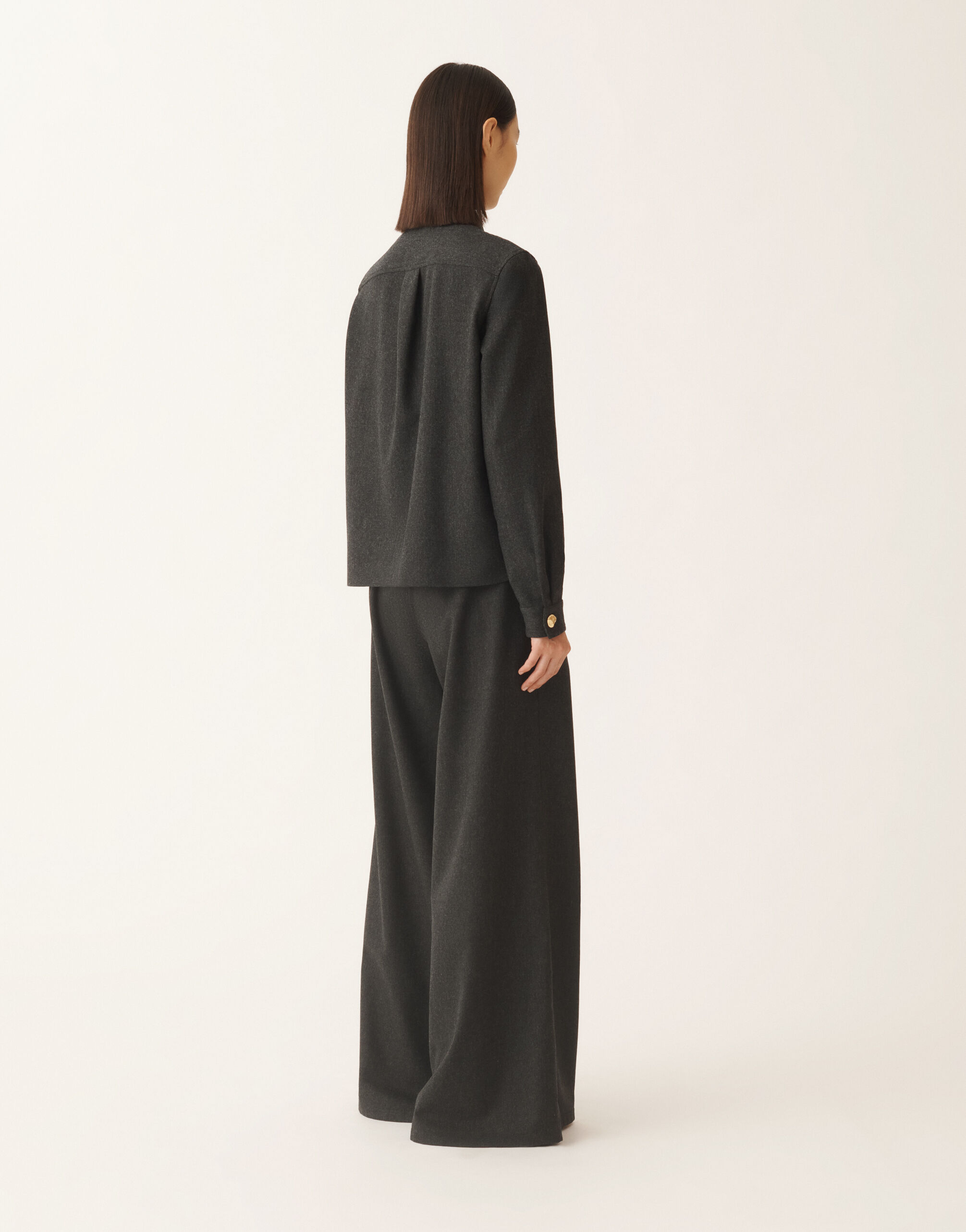 Fabiana Filippi Shirt in flannel, slate Grey CAD225F312D1860000