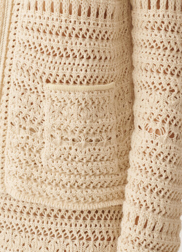 Fabiana Filippi Wool and cotton jacket with sequins, vanilla Vanilla GCD266F204L7350000