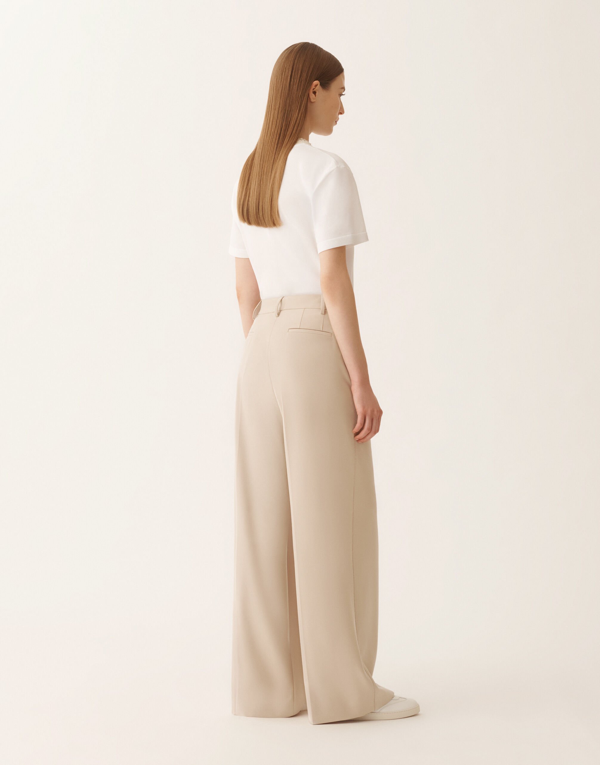 Fabiana Filippi Pantalone Spoleto in Techno-Tailoring, Nude Nude PAD266F307L7640000