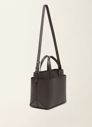 Large grained leather handbag, ebony Fabiana Filippi Large grained leather handbag, ebony Ebony BGD226A850M5620000