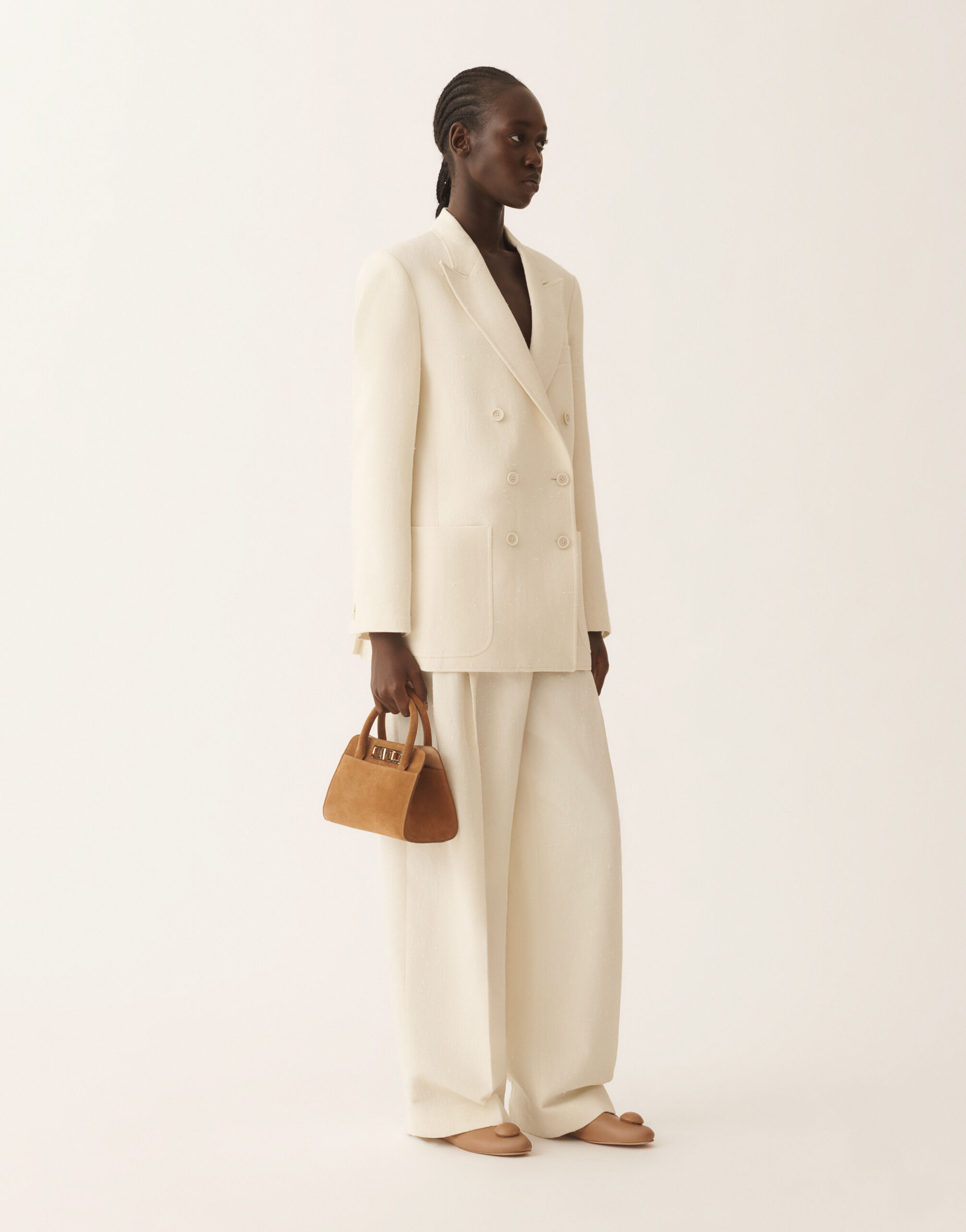 FABIANA FILPPI☆美品☆ レディースDouble-breasted jacket in butter-colored fil coupé