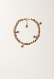 Fabiana Filippi Choker in filo diamante, cammello ORO BXD215A844L8440000