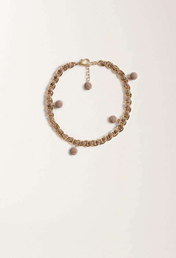 Fabiana Filippi Diamond wire choker, camel GOLD BXD215A844L8440000