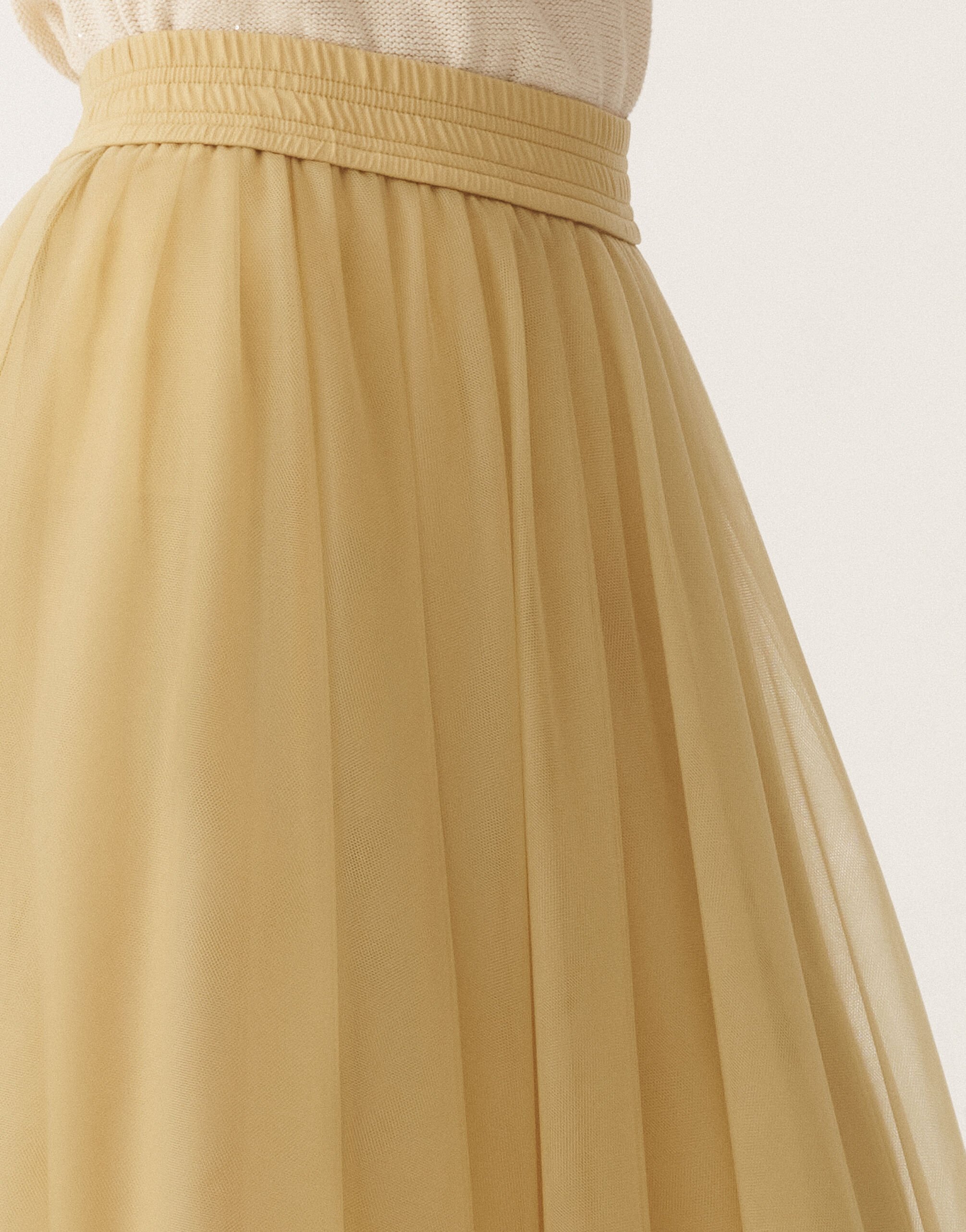 スカート FABIANA FILIPPI Woman Skirt Yellow GND265F367L186 778 Tulle skirt, gold for Women | Fabiana Filippi®
