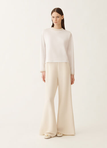 Fabiana Filippi Top de jersey, blanco óptico Blanco JED225F861L6960000