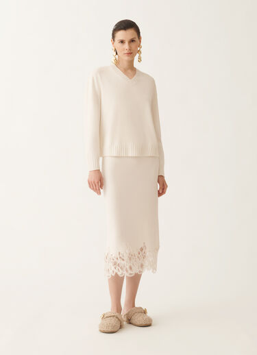 Fabiana Filippi Pullover aus Platinum, Rafia Rosa MAD215F015L5170000
