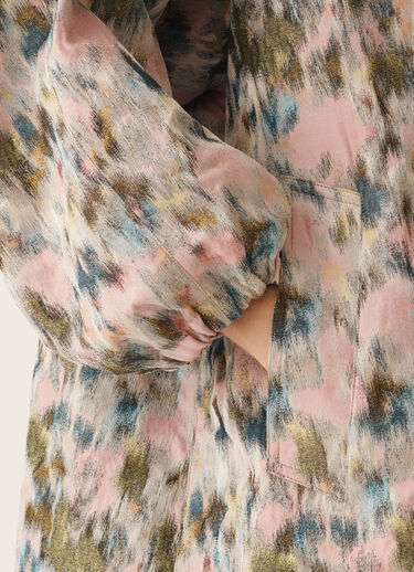 Fabiana Filippi Long trench in technical chiné, chiné CHINÉ CTD276F698D9490000