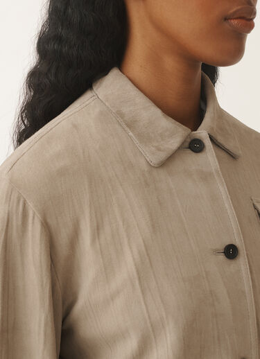 Fabiana Filippi Pleated suede bomber jacket, clay CLAY PLD275F708L4100000