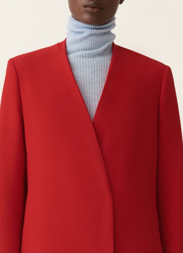 Fabiana Filippi Topcoat in cady, rosso Rosso CTD216F207M2890000