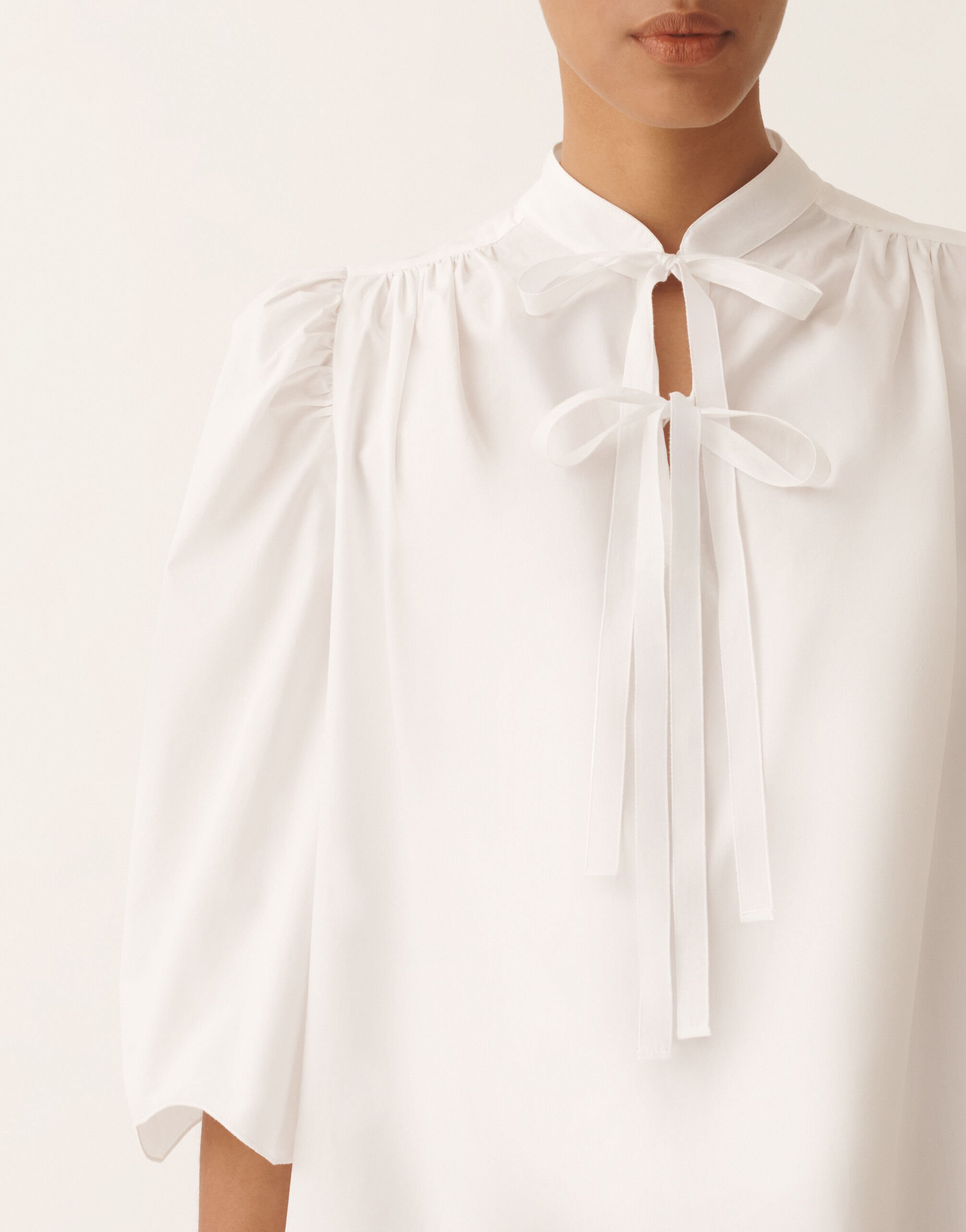 Abito in popeline, bianco ottico Fabiana Filippi Abito in popeline, bianco ottico BIANCO OTTICO ABD276F625M1270000