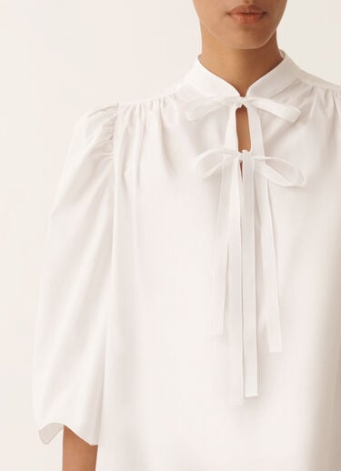 Abito in popeline, bianco ottico Fabiana Filippi Abito in popeline, bianco ottico BIANCO OTTICO ABD276F625M1270000