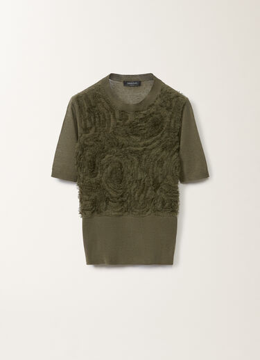 Fabiana Filippi Pullover aus Leinen, grasgrün GRÜN MAD275F539L3480000