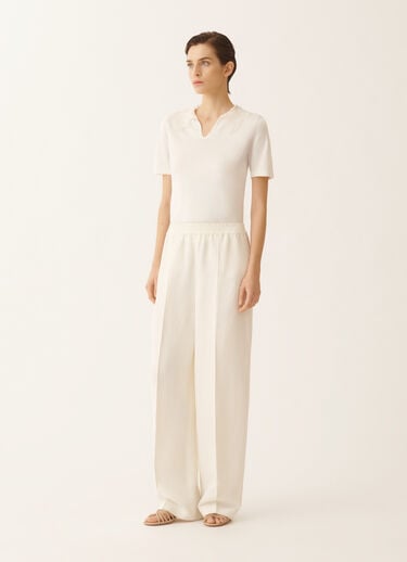 Fabiana Filippi Crepe de chine pants, butter BUTTER PAD276F336M1870000