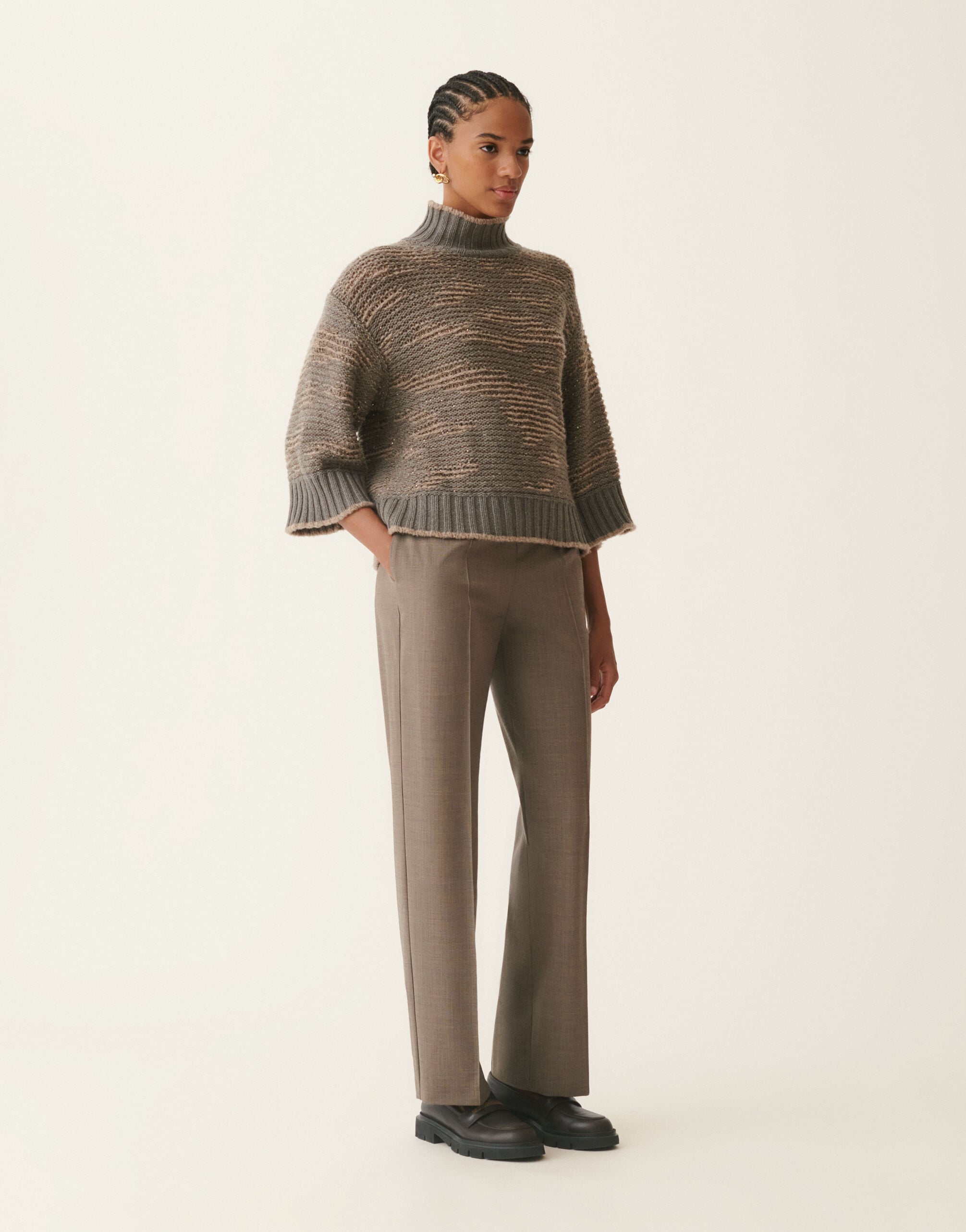 Sequin sweater, falcon Fabiana Filippi Sequin sweater, falcon Falcon MAD226F450M3920000