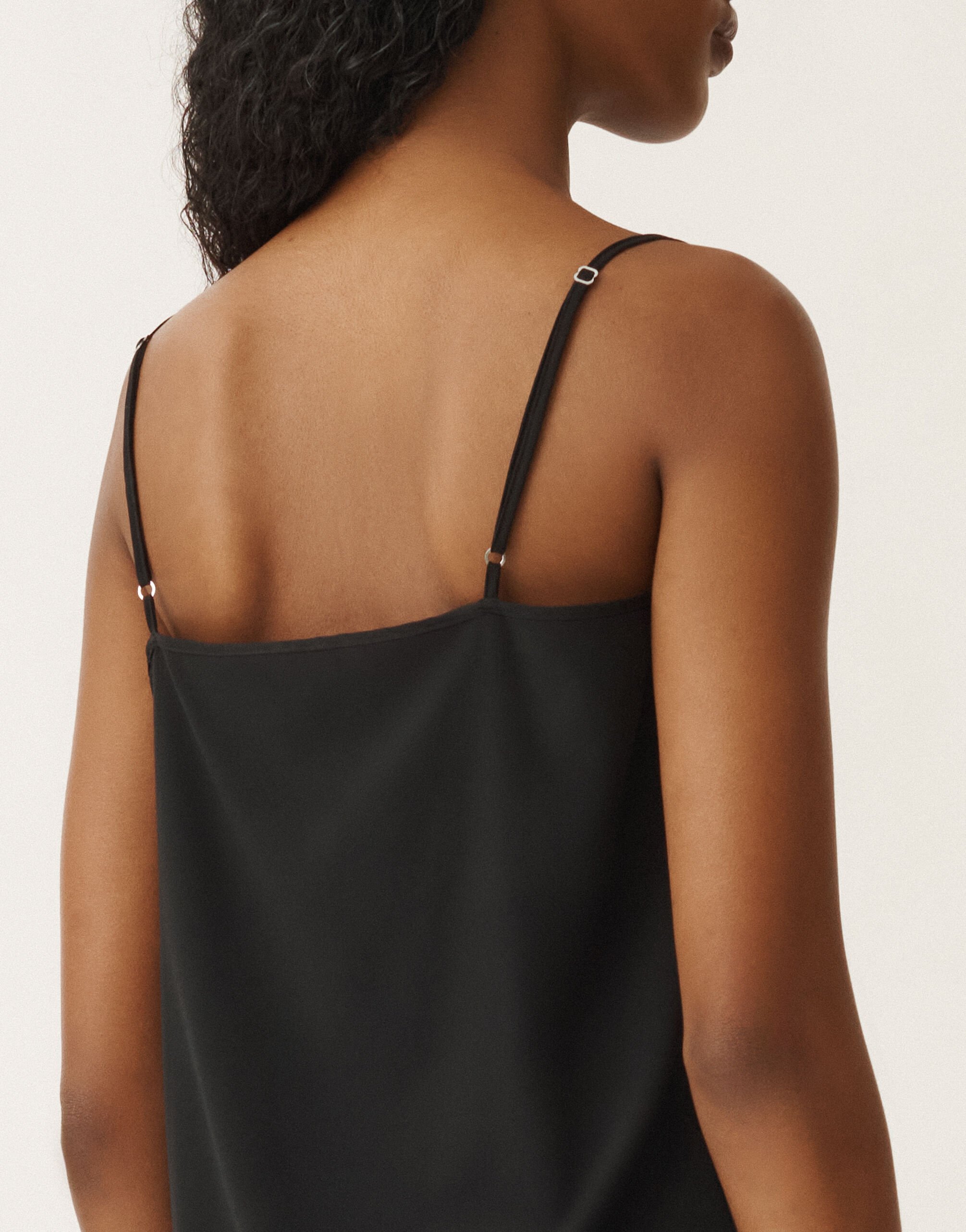 Fabiana Filippi Georgette top, black BLACK TPD265F630L2210000