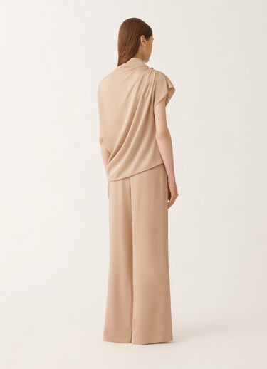 Fabiana Filippi Envers satin top, maple BEIGE TPD215F298L5960000