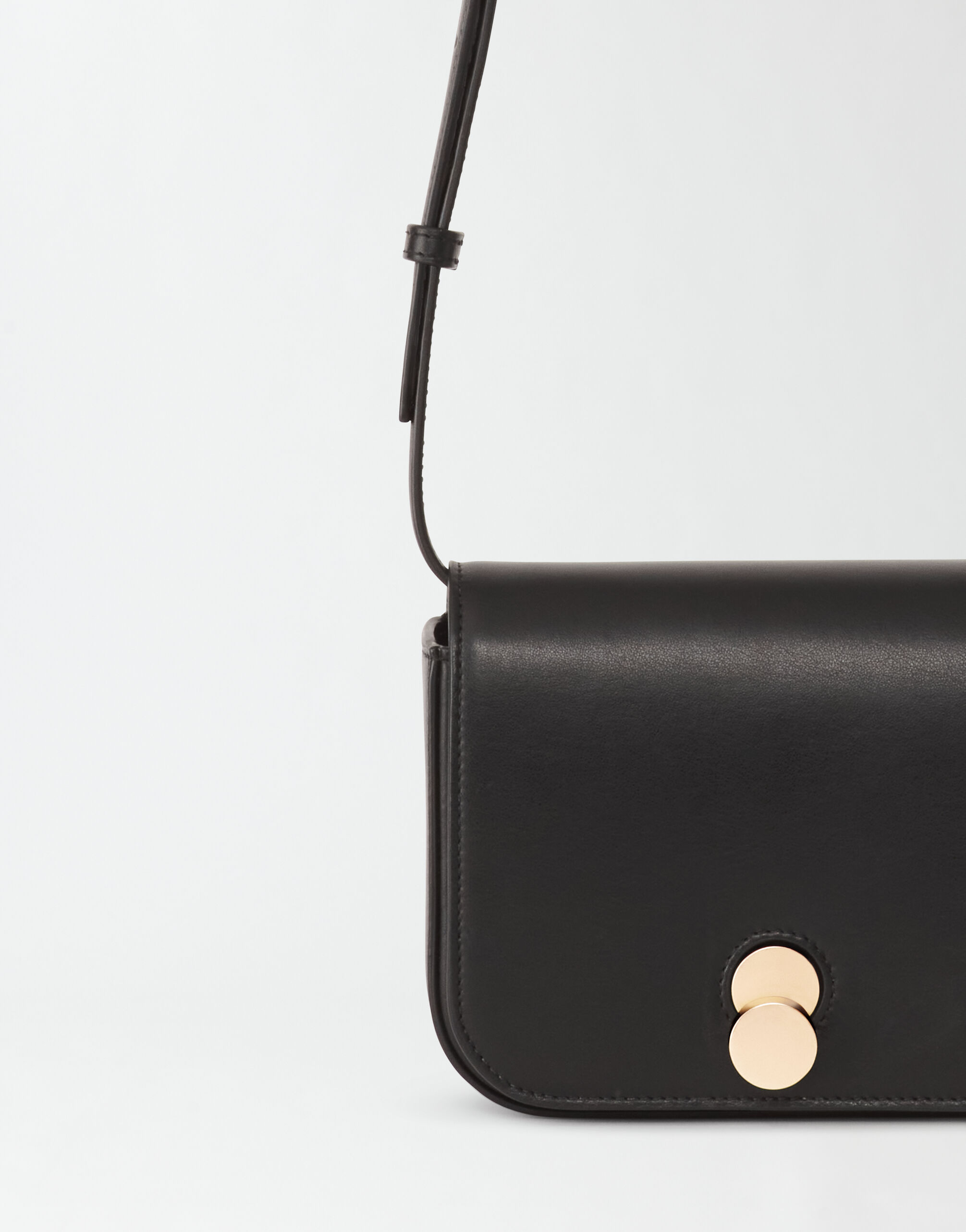 Fabiana Filippi Eclissi mini messenger en cuir, noir NOIR BGD274A864H1280000