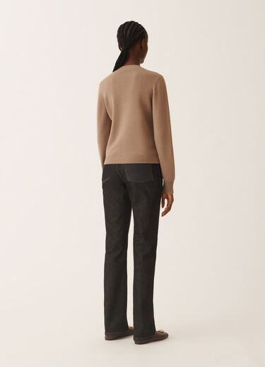 Fabiana Filippi Pullover in Platin, Rinde Braun MAD225F465L5170000