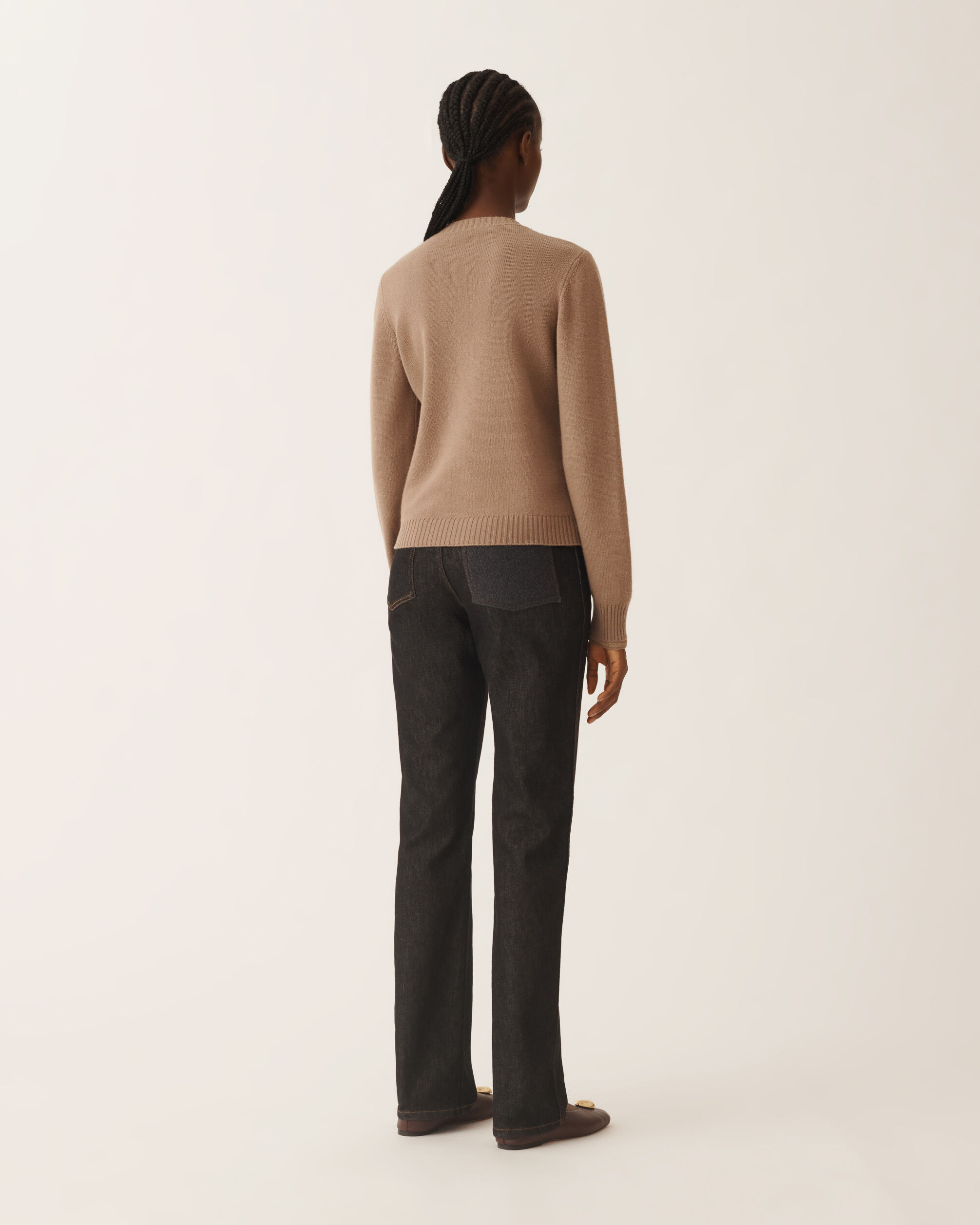 Fabiana Filippi Pullover in Platin, Rinde Braun MAD225F465L5170000