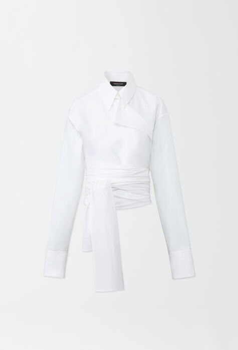 Fabiana Filippi Poplin shirt, optical white ABD274F130H4550000