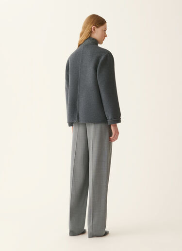 Wool and cashmere double coat, lead Fabiana Filippi Wool and cashmere double coat, lead Lead CTD226F643M4810000