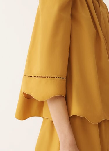 Top de popelina, mostaza Fabiana Filippi Top de popelina, mostaza MOSTAZA TPD276F740M1270000