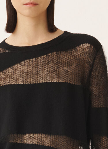 Fabiana Filippi Suéter en platino y mohair, negro Negro MAD225F507L6400000
