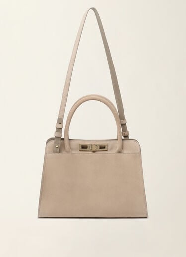 Handbag media Josephine in camoscio, moka meringa Fabiana Filippi Handbag media Josephine in camoscio, moka meringa Moka meringa BGD216A852M5000000