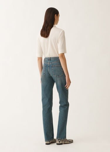 Fabiana Filippi Narni 5-pocket denim trousers, vintage blue BLUE PAD265F328L1820000